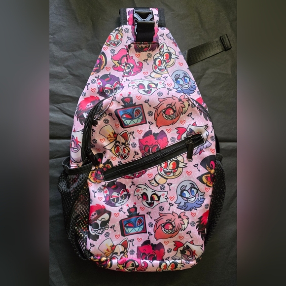 Hazbin Hotel Bookbag Backpack New - Angel Alastor Husk etc - Picture 1 of 11